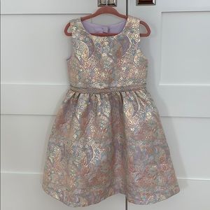 Iris and ivy gold pastel girls party dress
